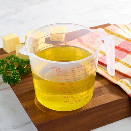 Mainstays 4 Cup PP Plastic Measuring Cup, 32 oz, Clear
