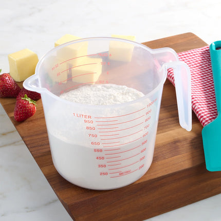 Mainstays 4 Cup PP Plastic Measuring Cup, 32 oz, Clear
