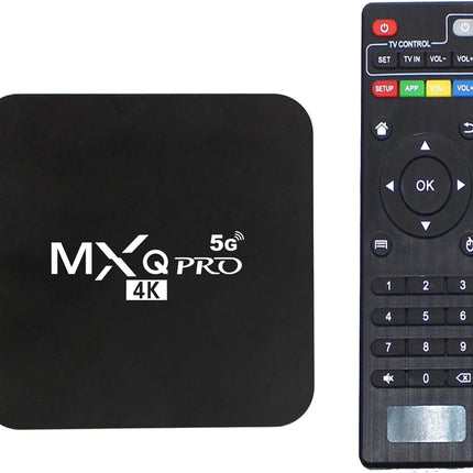 MXQ Pro 5G Android 13.1 TV Box 2024 Upgraded Ram 2GB ROM 16GB Android Smart Box H.265 HD 3D Dual Band2.4G/5.8G WiFi Quad Core Smart Home Media Player
