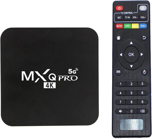 MXQ Pro 5G Android 13.1 TV Box 2024 Upgraded Ram 2GB ROM 16GB Android Smart Box H.265 HD 3D Dual Band2.4G/5.8G WiFi Quad Core Smart Home Media Player