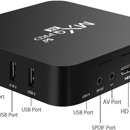 MXQ Pro 5G Android 13.1 TV Box 2024 Upgraded Ram 2GB ROM 16GB Android Smart Box H.265 HD 3D Dual Band2.4G/5.8G WiFi Quad Core Smart Home Media Player