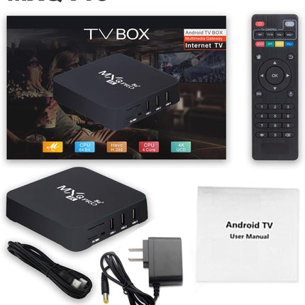 MXQ Pro 5G Android 13.1 TV Box 2024 Upgraded Ram 2GB ROM 16GB Android Smart Box H.265 HD 3D Dual Band2.4G/5.8G WiFi Quad Core Smart Home Media Player