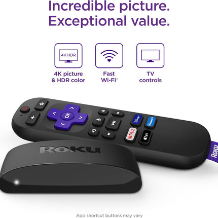Roku Express 4K+ | Roku Streaming Device 4K/HDR, Roku Voice Remote, Free & Live TV