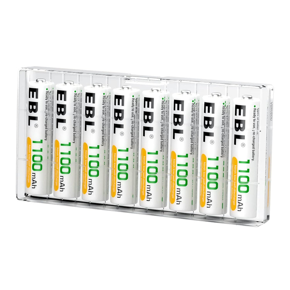 EBL AAA Ni-MH Rechargeable Batteries AAA Batteries ProCyco Technology (Typical 1100mAh, Minimum 1000mAh)