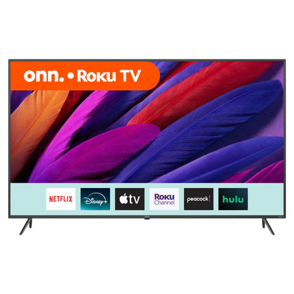 onn. 65� Class 4K UHD (2160P) LED Roku Smart Television HDR (100012587)