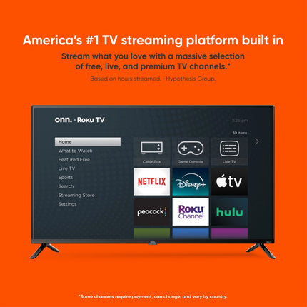 onn. 50� Class 4K UHD (2160P) LED Roku Smart Television HDR (100012585)