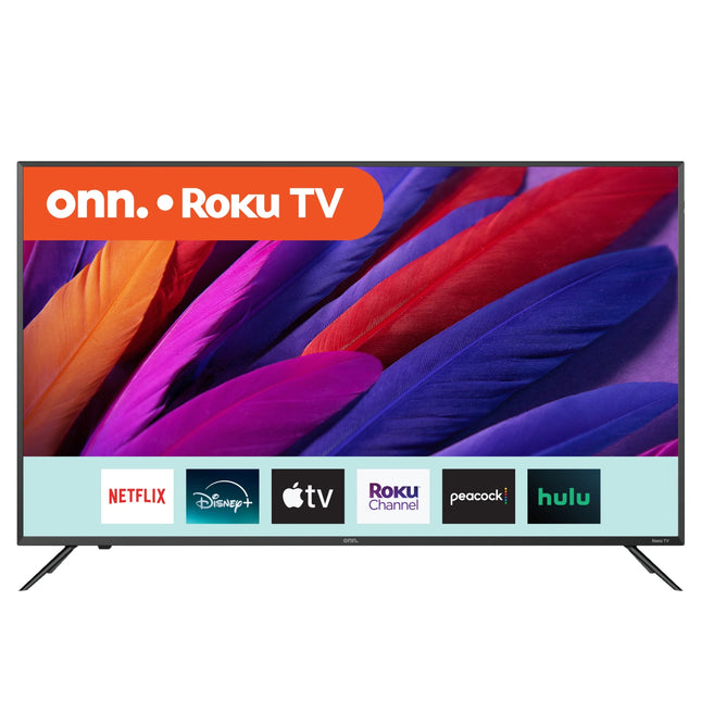 onn. 50� Class 4K UHD (2160P) LED Roku Smart Television HDR (100012585)