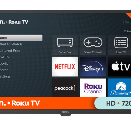 onn. 32� Class HD (720P) LED Roku Smart Television (100012589)