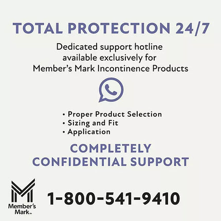 Member's Mark Total Protection Incontinence Underwear for Women, Medium - 92 ct.