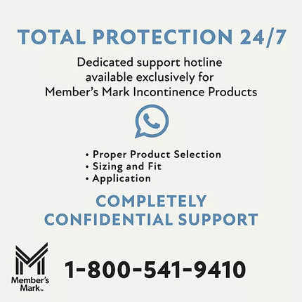 Member's Mark Total Protection Incontinence Underwear for Men, Large/Extra Large