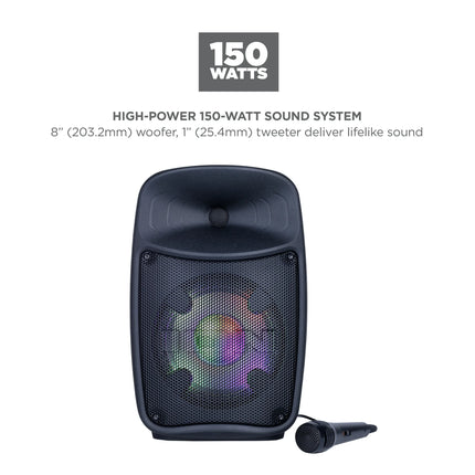 ION Audio Pro Glow Express | High-power Bluetooth-enabled speaker system with premium wide sound and lights