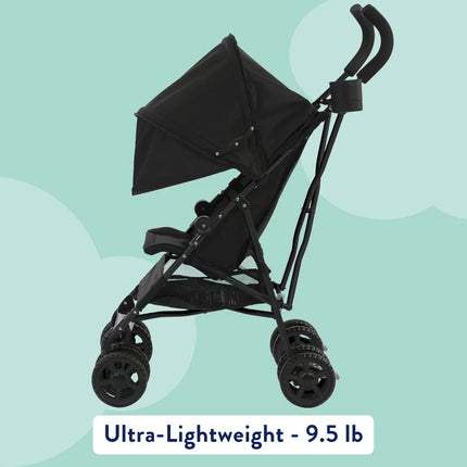 Kolcraft Cloud Umbrella Unisex Stroller Black for Child/Toddler