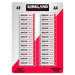 Kirkland Signature Alkaline AA Batteries, 48- count