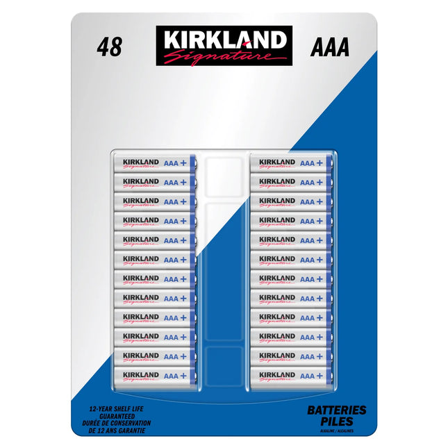 Kirkland Signature Alkaline AAA Batteries