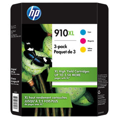 HP 910XL High Yield Ink Cartridge, Tri-Color