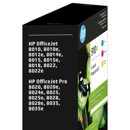 HP 910XL High Yield Ink Cartridge, Tri-Color