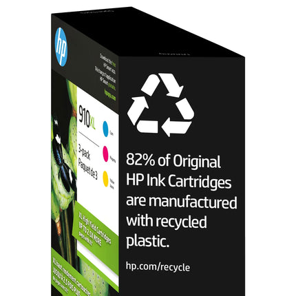 HP 910XL High Yield Ink Cartridge, Tri-Color