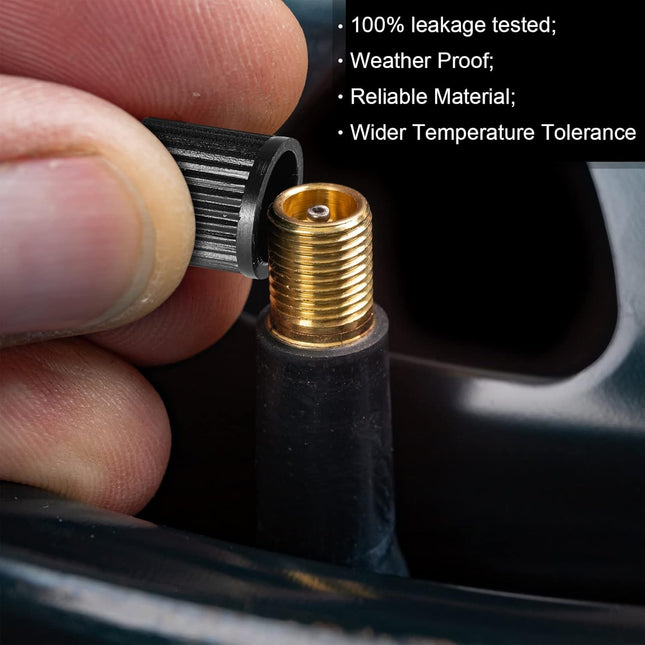 Pcs Tallew Tr413 Valve Stems Tubeless Bulk Rubber Snap-in Valve Stems for 0.453 Inch Rim Holes, Black Standard Length Replacement Tool for Car Tubeless Replacement