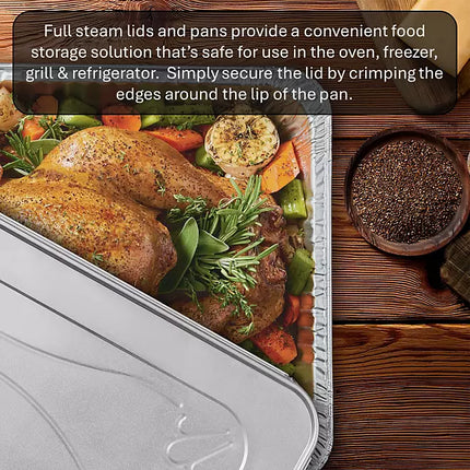 Member's Mark Aluminum Steam Table Pan Lids, Full Size 18 ct.