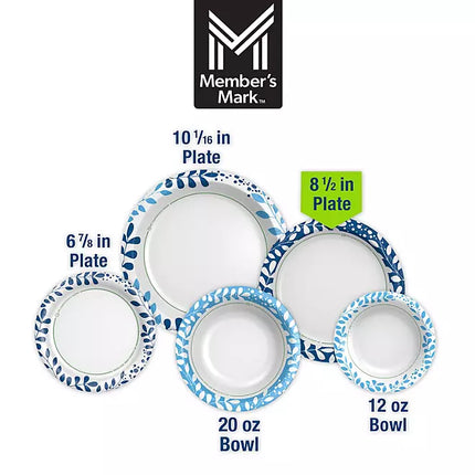 Member's Mark Ultra Lunch Paper Plates, 8.5