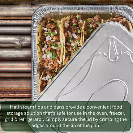 Member's Mark Aluminum Steam Table Lids, Half Size
