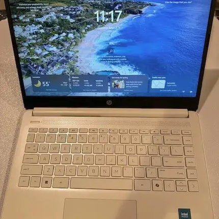 HP - 14" Laptop - Intel Celeron - 4GB Memory - 64GB eMMC - White