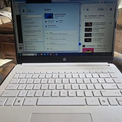 HP - 14" Laptop - Intel Celeron - 4GB Memory - 64GB eMMC - White