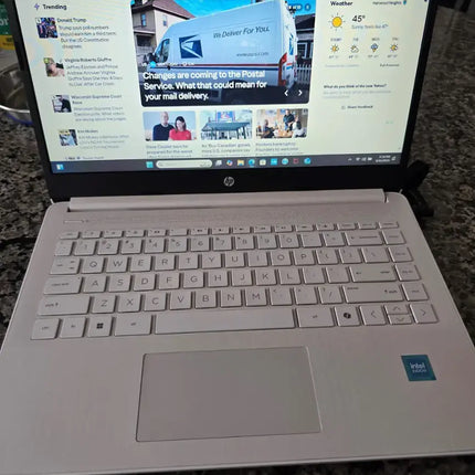 HP - 14" Laptop - Intel Celeron - 4GB Memory - 64GB eMMC - White