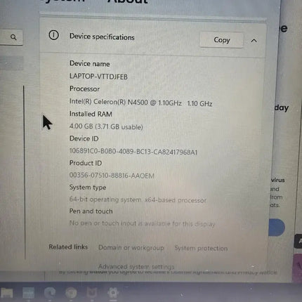 HP - 14" Laptop - Intel Celeron - 4GB Memory - 64GB eMMC - White