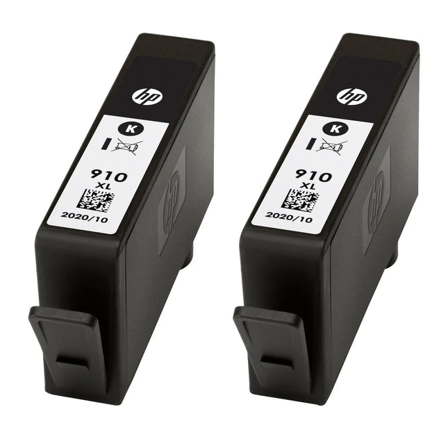 HP 910XL High Yield Ink Cartridge, Black, 2-Count