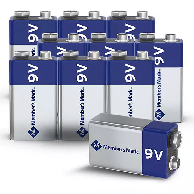 Members Mark Alkaline 9V Batteries