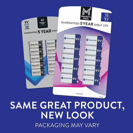 Members Mark Alkaline 9V Batteries