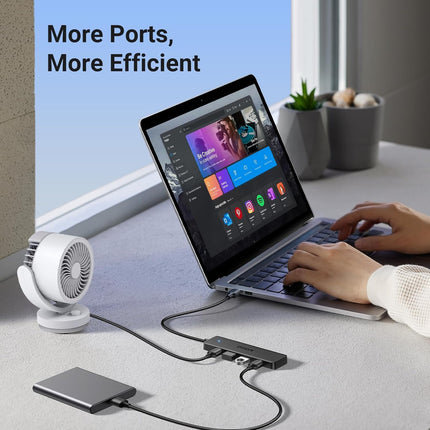 UGREEN USB 3.0 Hub, 4 Ports USB A Splitter Ultra-Slim USB Expander for Mouse, Keyboard, Flash Drive, U Disk, Printer Compatible with Laptop, Desktop PC, Xbox, PS5, and More
