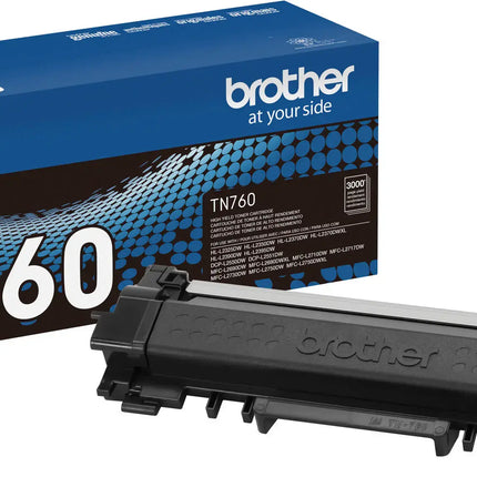 Brother - TN760 High-Yield Toner Cartridge - Black.