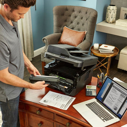 Brother - MFC-L2750DW Wireless Black-and-White All-In-One Refresh Subscription Eligible Laser Printer - Gray