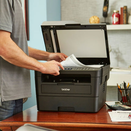 Brother - MFC-L2750DW Wireless Black-and-White All-In-One Refresh Subscription Eligible Laser Printer - Gray