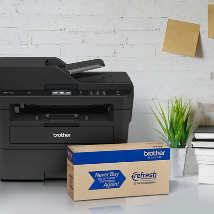 Brother - MFC-L2750DW Wireless Black-and-White All-In-One Refresh Subscription Eligible Laser Printer - Gray