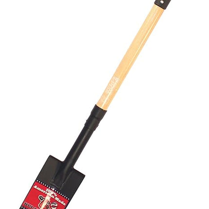 Husky 28 in. Wood Handle D-Grip Carbon Steel Drain Spade