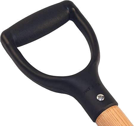 Husky 28 in. Wood Handle D-Grip Carbon Steel Drain Spade