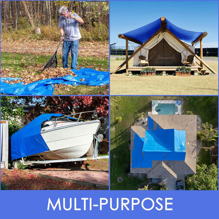 Everbilt 16 ft. x 20 ft. Blue Medium Duty Tarp