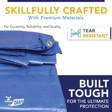 Everbilt 16 ft. x 20 ft. Blue Medium Duty Tarp
