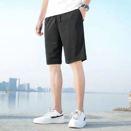 Men Summer Quick-drying Ice Silk Sports Slack Shorts, Size: M(Breathable Mesh)