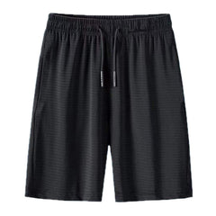 Men Summer Quick-drying Ice Silk Sports Slack Shorts, (Breathable Mesh)