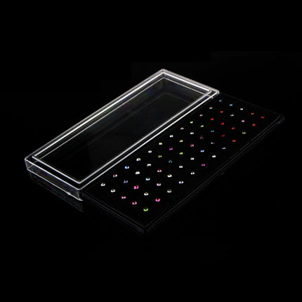Color Mixed Diamond Shape Stainless Steel Nose Stud Rings L Shaped Piercing Jewelry,Pin Length: 7mm, pin diameter: 0.6mm (Color)