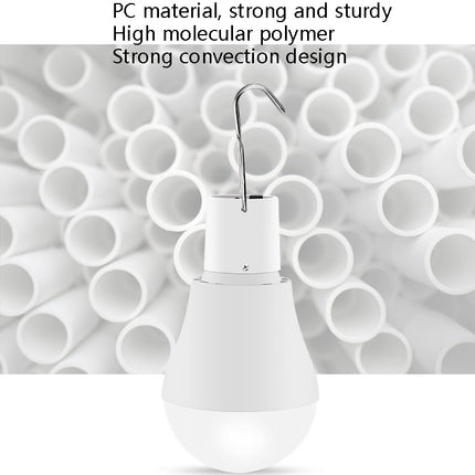LED Solar Bulb USB Portable Outdoor Emergency Light Bulb Camping Lighting(White Light)
