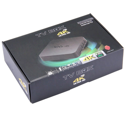 MXQ 4K Full HD Media Player RK3229 Quad Core KODI Android 9.0 TV Box with Remote Control, RAM: 1GB, ROM: 8GB, Support HDMI, WiFi, Miracast, DLNA(Black)