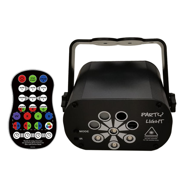 R90 8W UV Mini Laser Light Sound Control Induction Stage Atmosphere Light Bar KTV Laser Light�