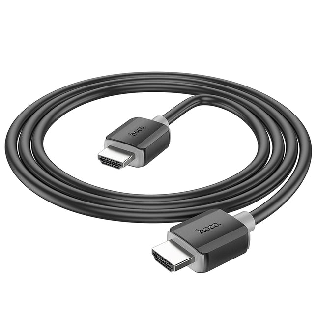 hoco US08 HDTV 2.0 Male to Male 4K HD Data Cable, Cable Length:1m(Black)