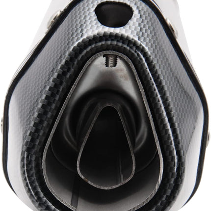Motorcycle Slip On Muffler,1.5-2" Carbon Fiber Unversal Slip on Silencers & Mufflers For Dirt Bike Street Bike Scooter ATV