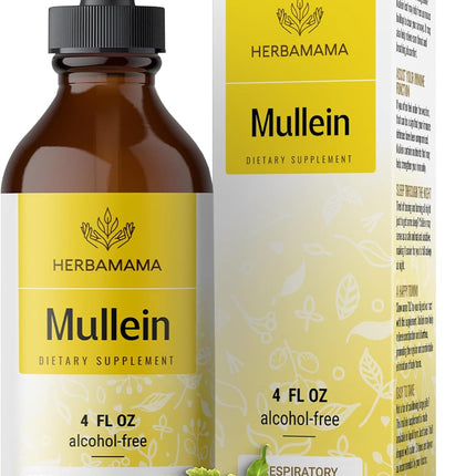 Mullein Leaf Tincture - Lung Cleanse - Vegan Mullein Drops - Lung Detox - Respiratory Health and Immune Support